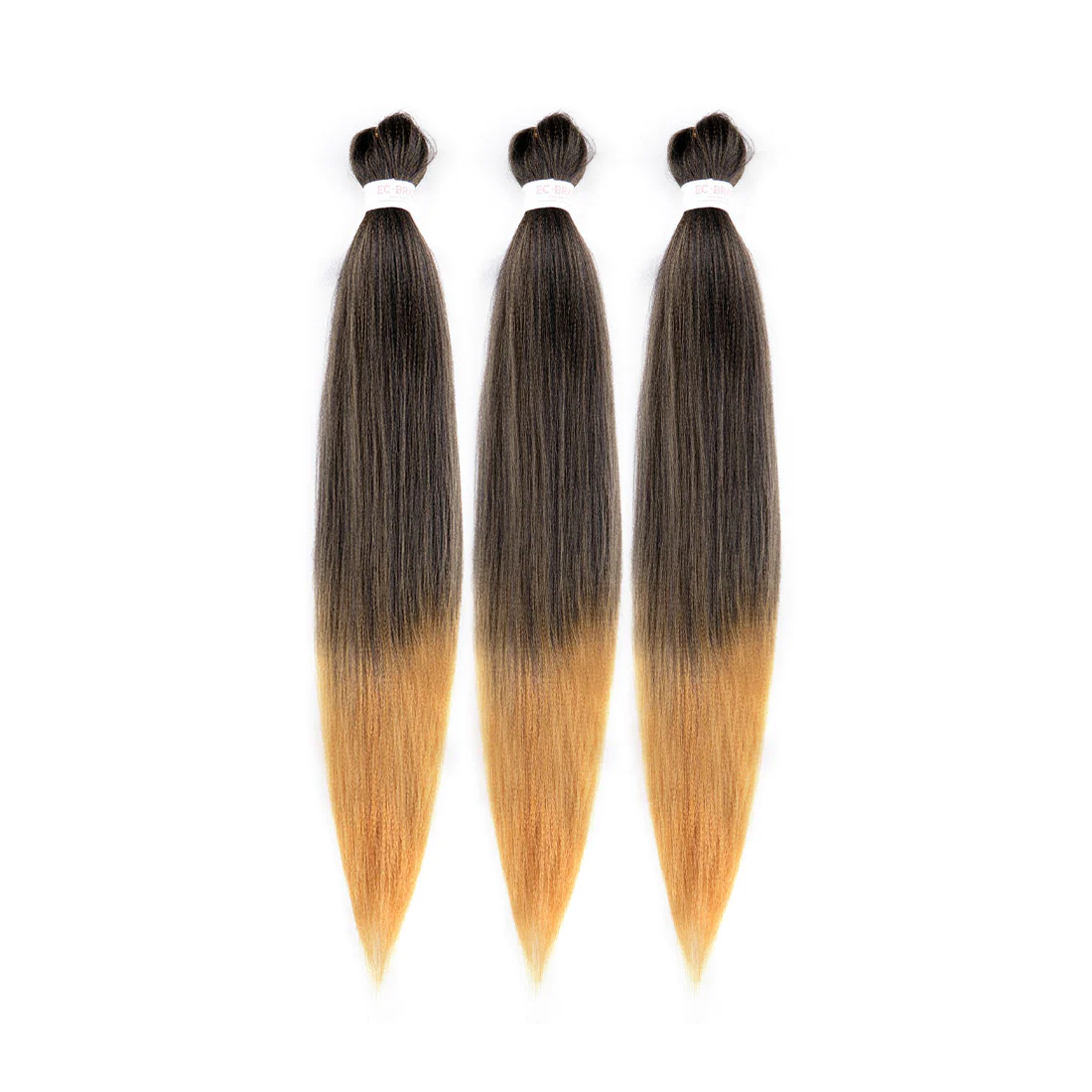 EZ BRAID #1B/27 PRE STRETCHED BRAIDING HAIR 26" YAKI SYNTHETIC HAIR - Image 4