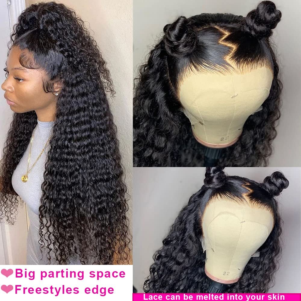 8A Privileged Elite Hair DEEP WAVE WIGS 13X4 LACE FRONT 130% DENSITY - Image 4
