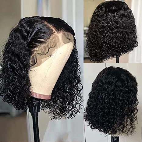 BRAZILIAN SHORT CURLY HAIR BOB WIGS 13X4 LACE FRONT HUMAN HAIR WIGS - Image 6