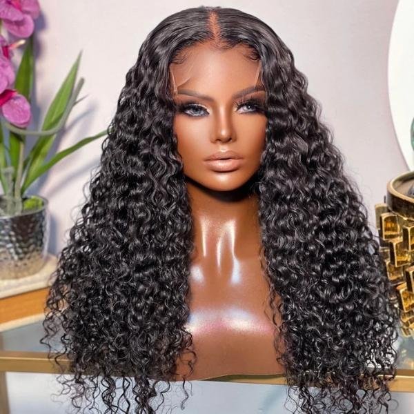 Privileged Elite Hair DEEP WAVE WIGS 13X6 HD LACE FRONT 180% DENSITY PRE-PLUCKED VIRGIN HUMAN HAIR