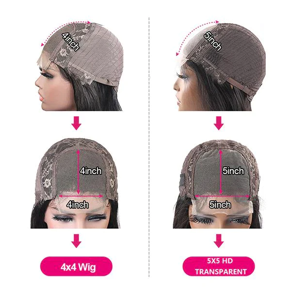 Privileged Elite Hair STRAIGHT 5X5 LACE CLOSURE GLUELESS WIGS VIRGIN HUMAN HAIR - Image 3