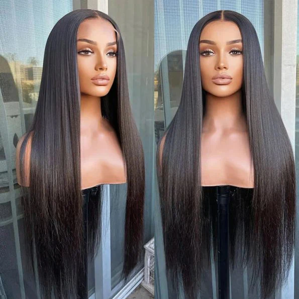 Privileged Elite Hair STRAIGHT 5X5 LACE CLOSURE GLUELESS WIGS VIRGIN HUMAN HAIR - Image 4