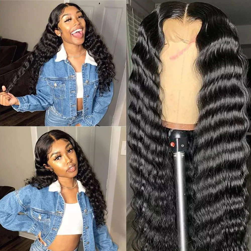 Privileged Elite Hair DEEP WIGS 13X4 TRANSPARENT LACE FRONT 150% DENSITY PRE-PLUCKED VIRGIN HUMAN HAIR - Image 6